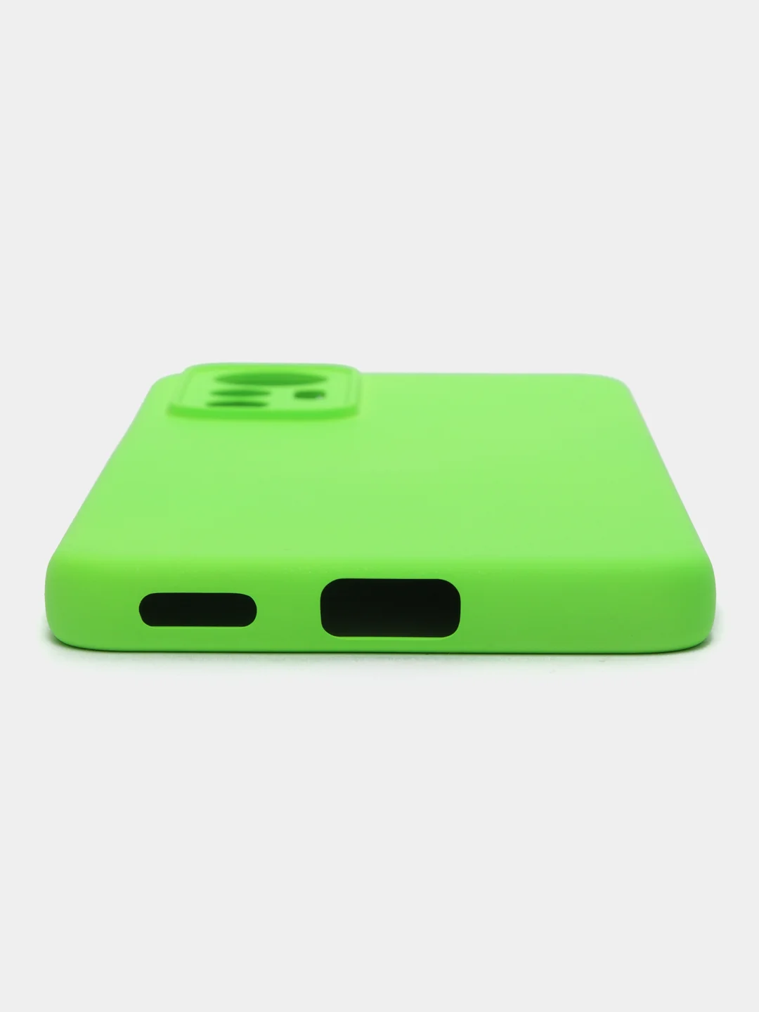 Зеленый чехол для XIAOMI 12 LITE с защитой камеры и бархатом внутри