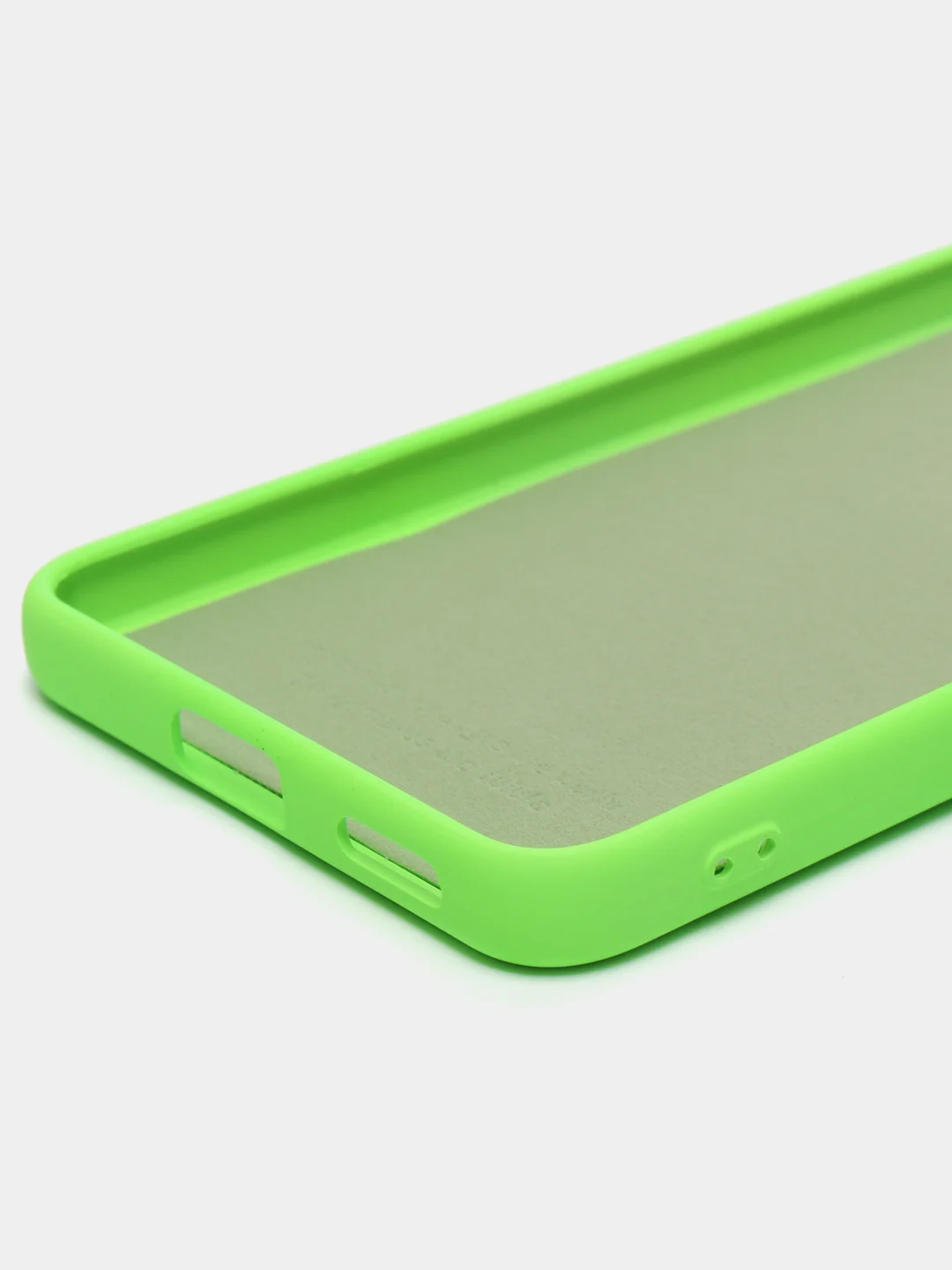 Зеленый чехол для XIAOMI 12 LITE с защитой камеры и бархатом внутри