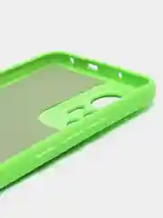 Зеленый чехол для XIAOMI 12 LITE с защитой камеры и бархатом внутри