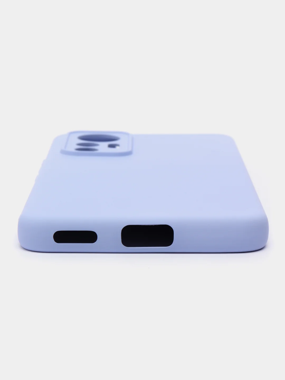 Синий чехол для XIAOMI 12 LITE с защитой камеры и бархатом внутри