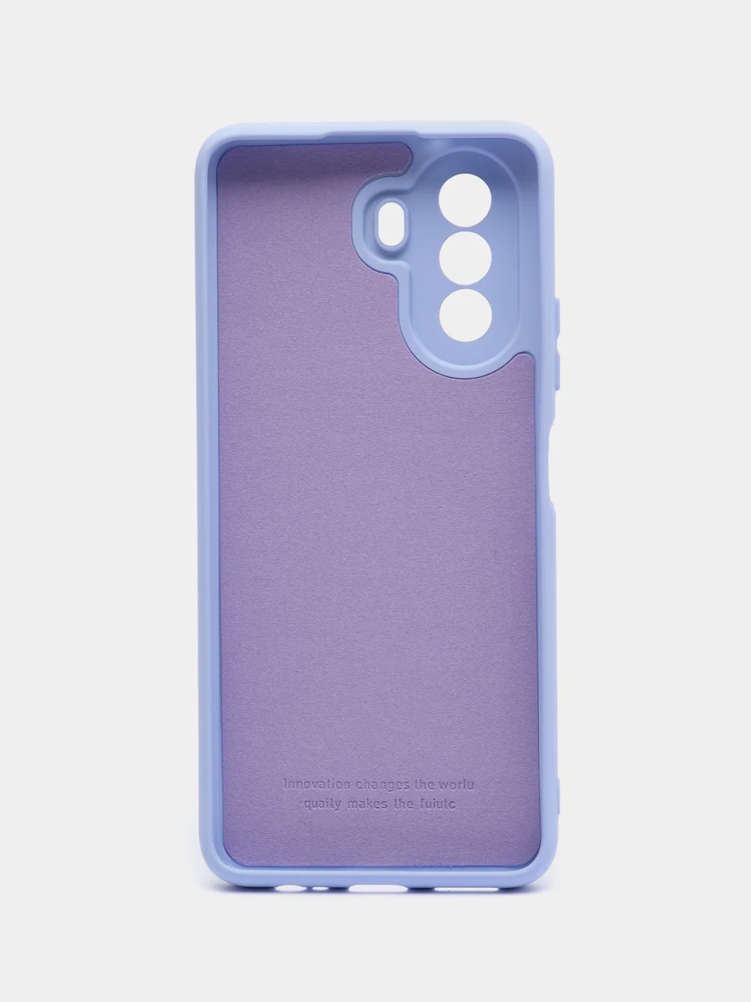 Синий чехол Huawei Nova Y71, с бархатом внутри и защитой камеры
