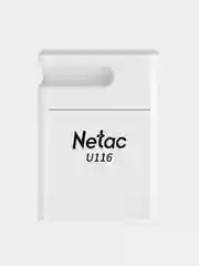 Белый флеш-накопитель USB 2.0 Netac U116 mini