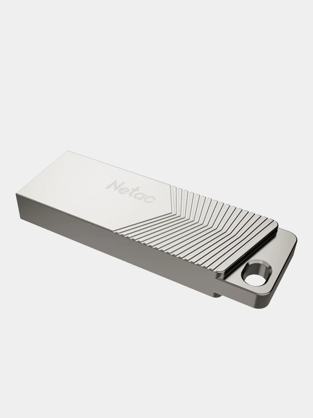 Серый металлик флеш-накопитель USB 3.2 Netac UM1, флешка 16 GB/32 GB/64 GB/128 GB/256 GB, память