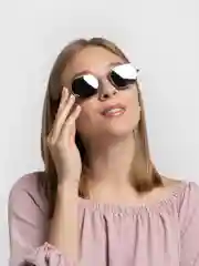 Серебряный солнцезащитные очки женские