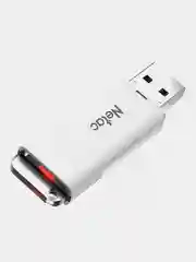 Белый флеш-накопитель USB Netac U185, USB 2.0, LED-индикатор, 8/16/32/64/128Gb