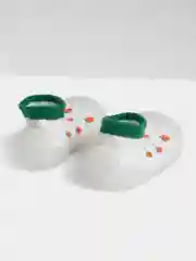 Зеленый носочки-ботиночки