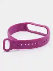Фиолетовый ремешок для Xiaomi Mi Band 5 / 6 / 7 (Сяоми ми банд) силиконовый фитнес браслет