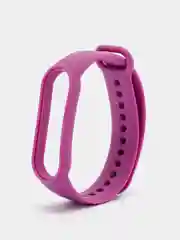 Фиолетовый ремешок для Xiaomi Mi Band 5 / 6 / 7 (Сяоми ми банд) силиконовый фитнес браслет