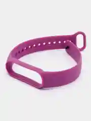 Фиолетовый ремешок для Xiaomi Mi Band 5 / 6 / 7 (Сяоми ми банд) силиконовый фитнес браслет