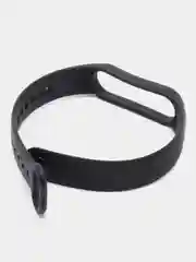Черный ремешок для Xiaomi Mi Band 5 / 6 / 7 (Сяоми ми банд) силиконовый фитнес браслет