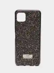 Угольный чехол со стразами Samsung A22 5G, A22 4G, A03 core, A32, A13, Redmi 9C, 9A