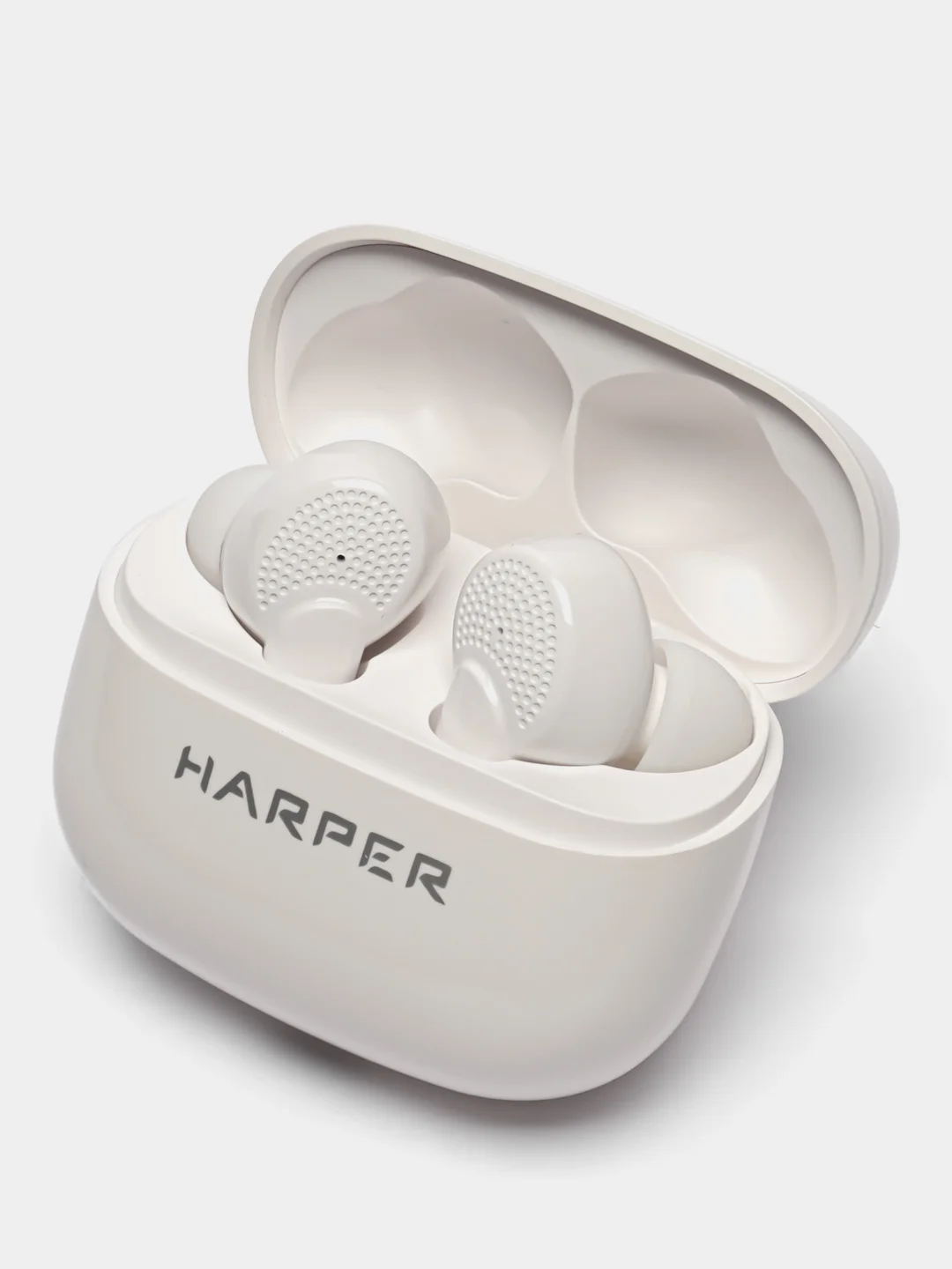 Белый наушники TWS HARPER HB-527, с микрофоном и шумоподавлением, Bluetooth 5.1