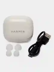 Белый наушники TWS HARPER HB-527, с микрофоном и шумоподавлением, Bluetooth 5.1