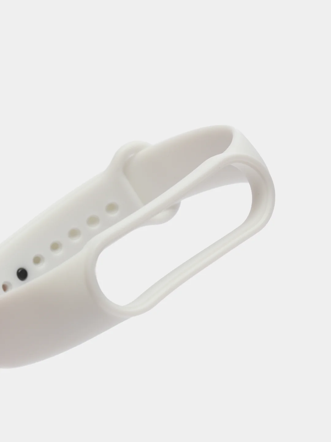 Белый силиконовый ремешок для Xiaomi Mi Band 5, Mi Band 6,