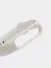 Белый силиконовый ремешок для Xiaomi Mi Band 5, Mi Band 6,
