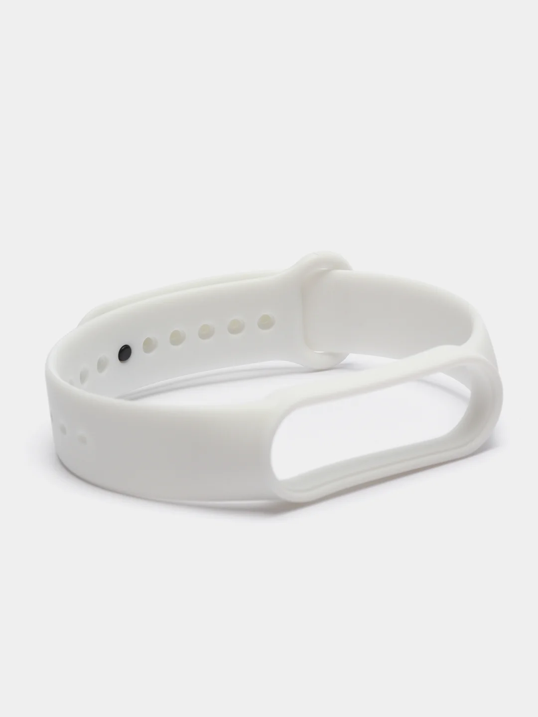 Белый силиконовый ремешок для Xiaomi Mi Band 5, Mi Band 6,