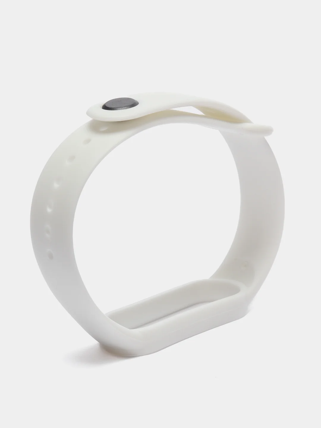Белый силиконовый ремешок для Xiaomi Mi Band 5, Mi Band 6,
