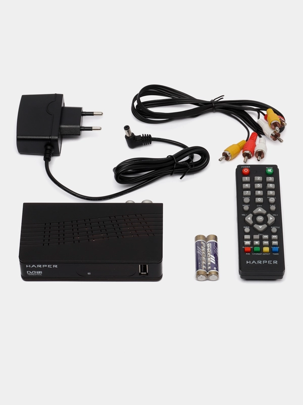 Телевизионный ресивер Harper, стандарта DVB-T2 и DVB-T, модель HDT2-1202