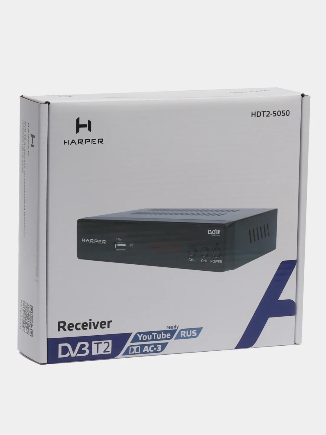 Цифровой телевизионный DVB-T2 приемник (ресивер) HARPER HDT2-5050 с функцией FULL HD