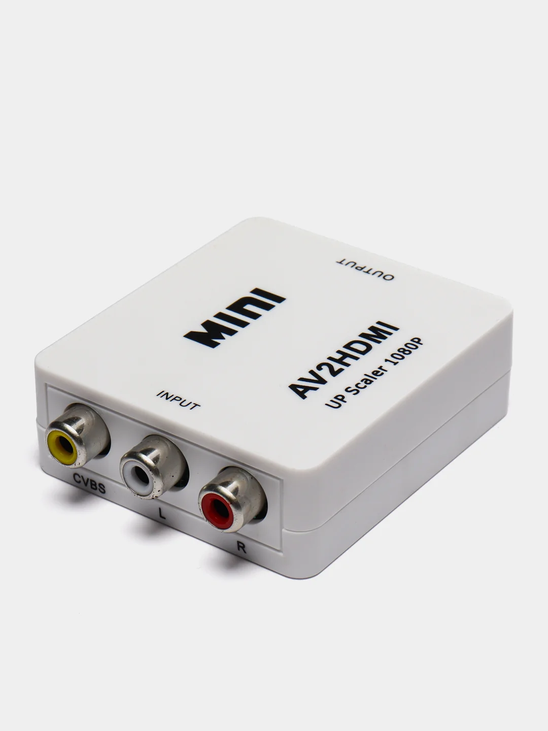 Белый конвертер преобразователь переходник с Hdmi на AV, с AV на Hdmi
