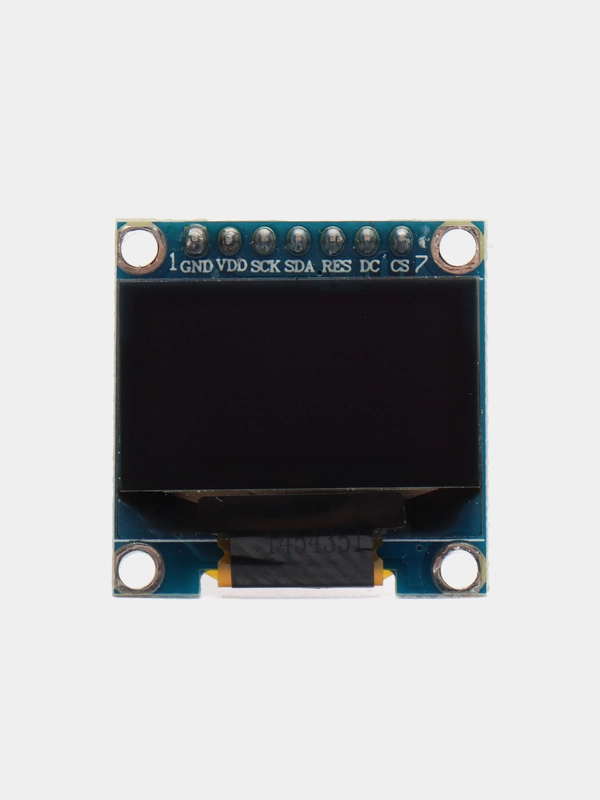 Дисплей OLED 0.96" 128*64 12864 7 контактов белые символы SPI