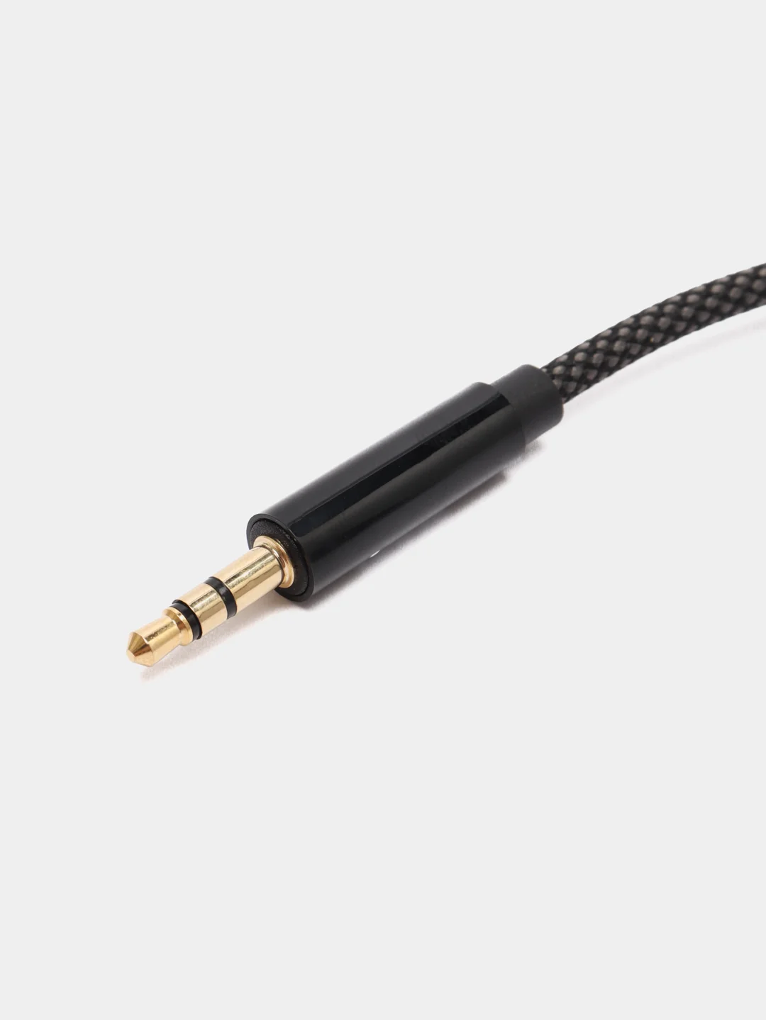 Тёмно-серый кабель hoco UPA19, AUX, 3.5 mm, Lightning, 1 м, в оплетке, черный, премиум