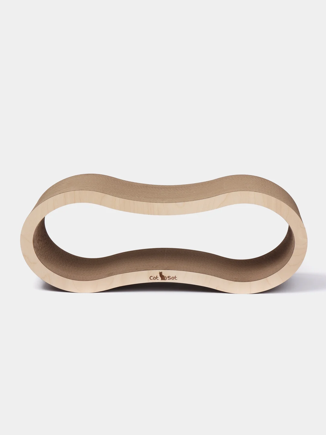 Cat Set "Когтеточка - лежанка Lonty XL WOOD" 67*23*25см Когтеточка для кошек из картона