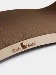 Cat Set "Когтеточка - лежанка Lonty XL WOOD" 67*23*25см Когтеточка для кошек из картона