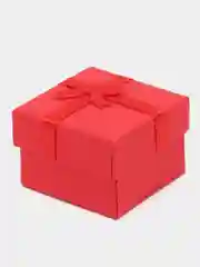 Алый коробка подарочная для сережек, колец