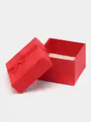 Алый коробка подарочная для сережек, колец