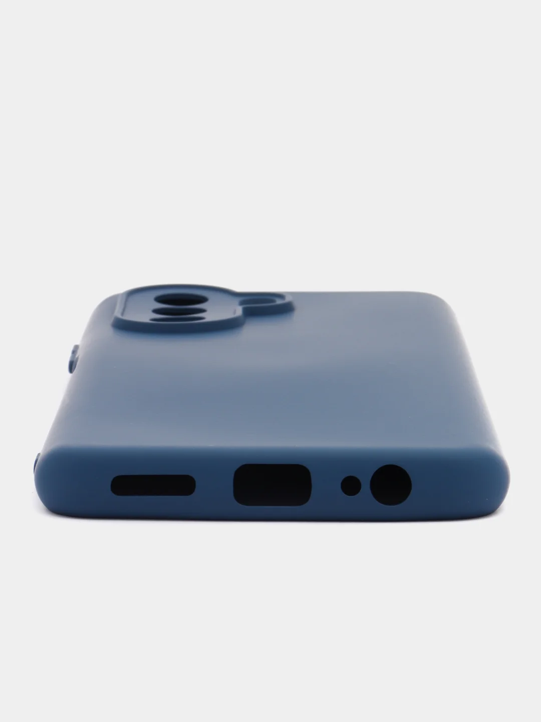 Синий чехол Huawei NOVA Y71 / Nova Y70, с бархатом внутри и защитой камеры