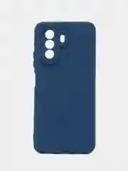 Синий чехол Huawei NOVA Y71 / Nova Y70, с бархатом внутри и защитой камеры
