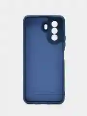 Синий чехол Huawei NOVA Y71 / Nova Y70, с бархатом внутри и защитой камеры