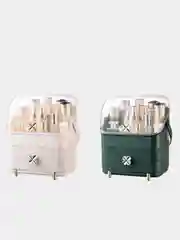 Белый шкатулка для хранения украшений и косметики