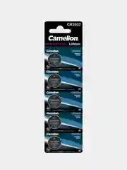 Батарейки дисковые литиевые Camelion CR2032-BP5, 5 штук