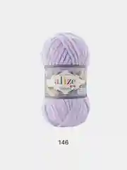 Сиреневый плюшевая пряжа Alize Velluto, микрополиэстер, 100 г, 68 м