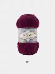 Марсала плюшевая пряжа Alize Velluto, микрополиэстер, 100 г, 68 м