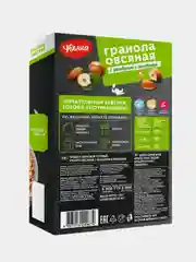 Гранола Увелка, овсяная, с фундуком и миндалем, 5 х 40 г