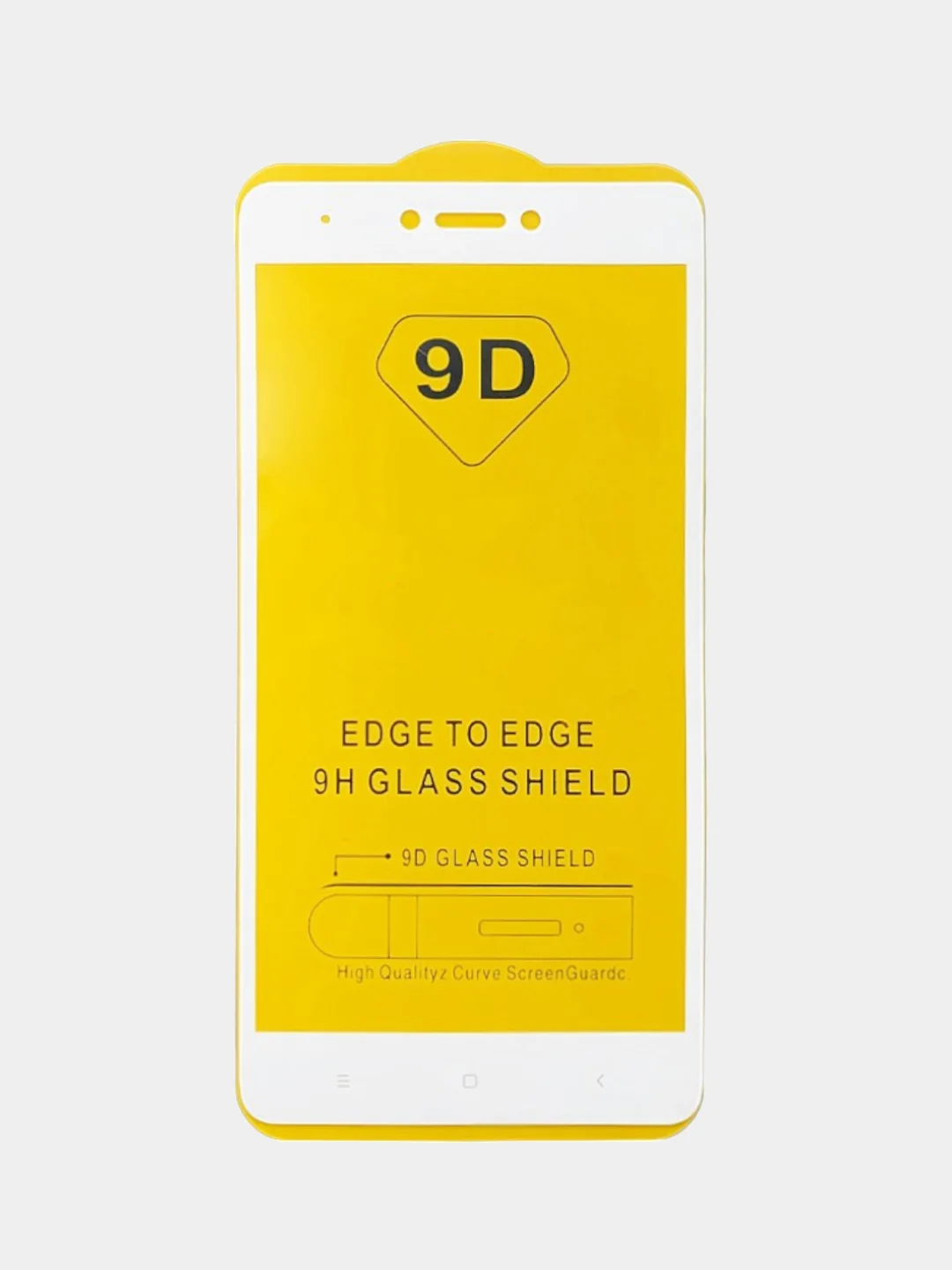 Белый xiaomi Redmi Note 4X, Сяоми Редми Нот 4Х, Защитное стекло 9D белое и черное