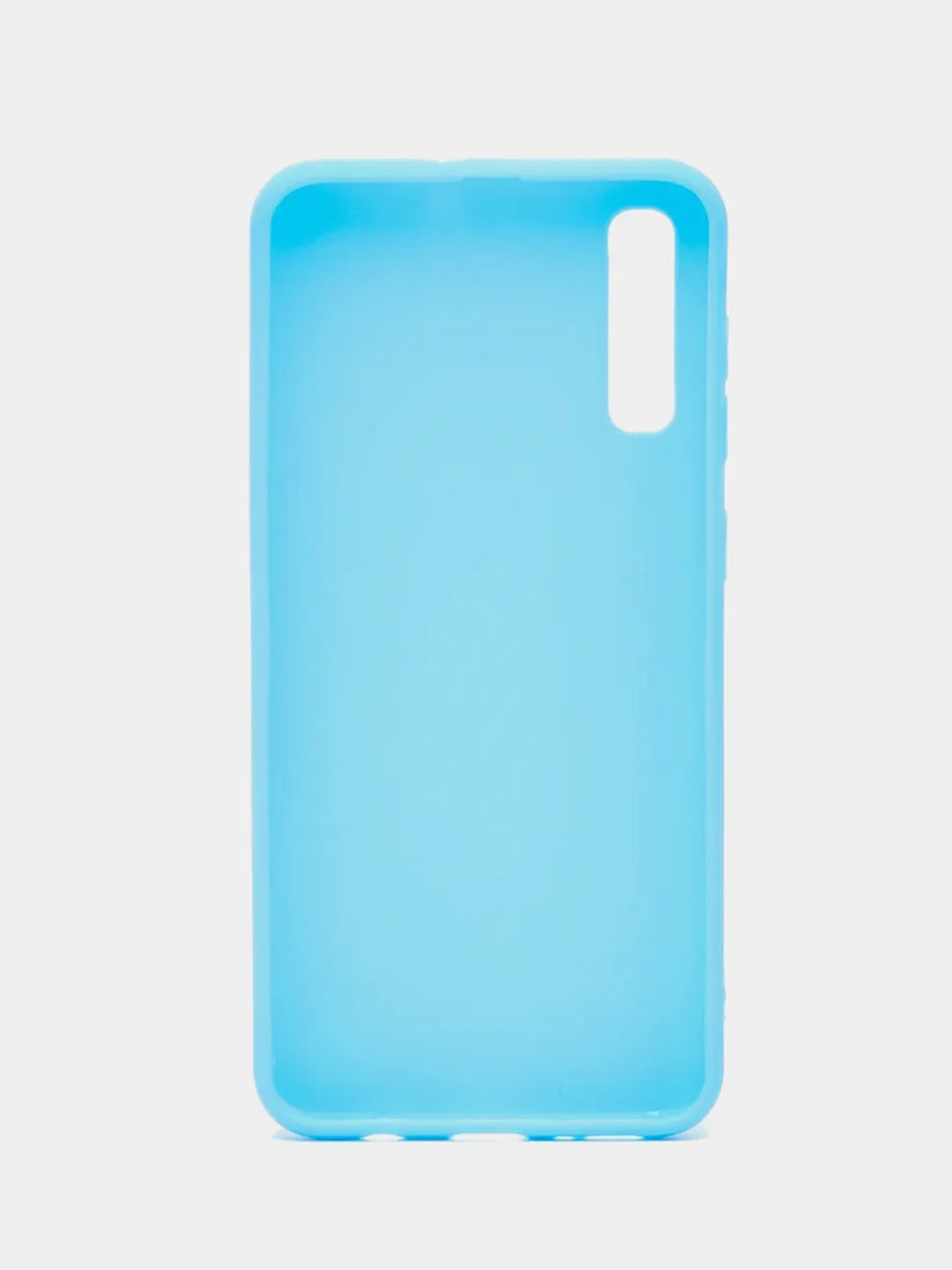Голубой чехол Samsung Galaxy A50 / A50s / A30s / Самсунг Галакси А50 силиконовый цветной матовый