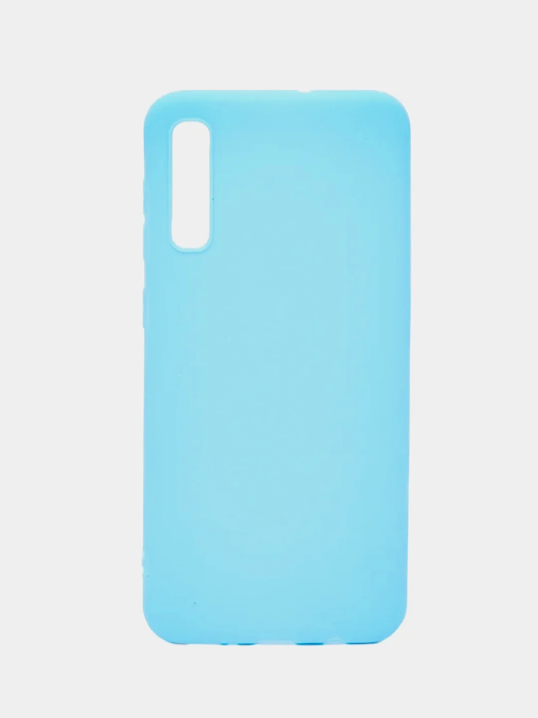 Голубой чехол Samsung Galaxy A50 / A50s / A30s / Самсунг Галакси А50 силиконовый цветной матовый