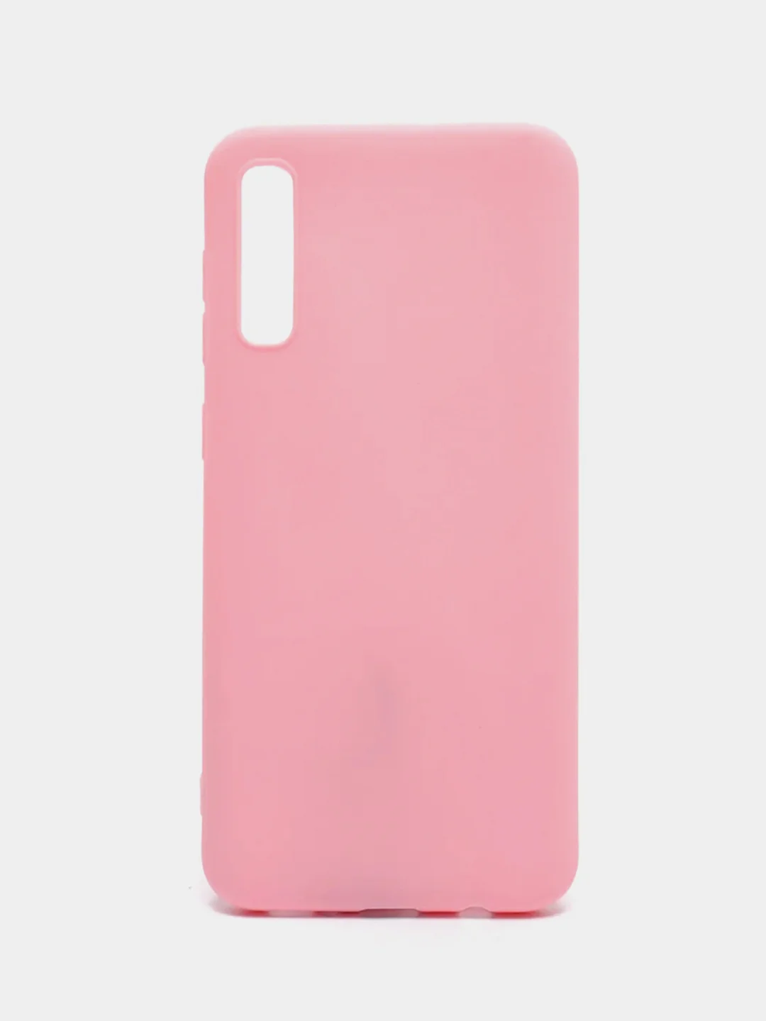 Розовый чехол Samsung Galaxy A50 / A50s / A30s / Самсунг Галакси А50 силиконовый цветной матовый