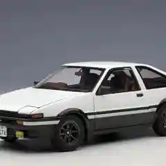 Белый машина металлическая  Toyota Sprinter Trueno AE86 Initial D