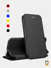 Черный чехол-книжка на Samsung Galaxy J1 2016 (J120), Самсунг Галакси Джи1 2016 (Джи120)