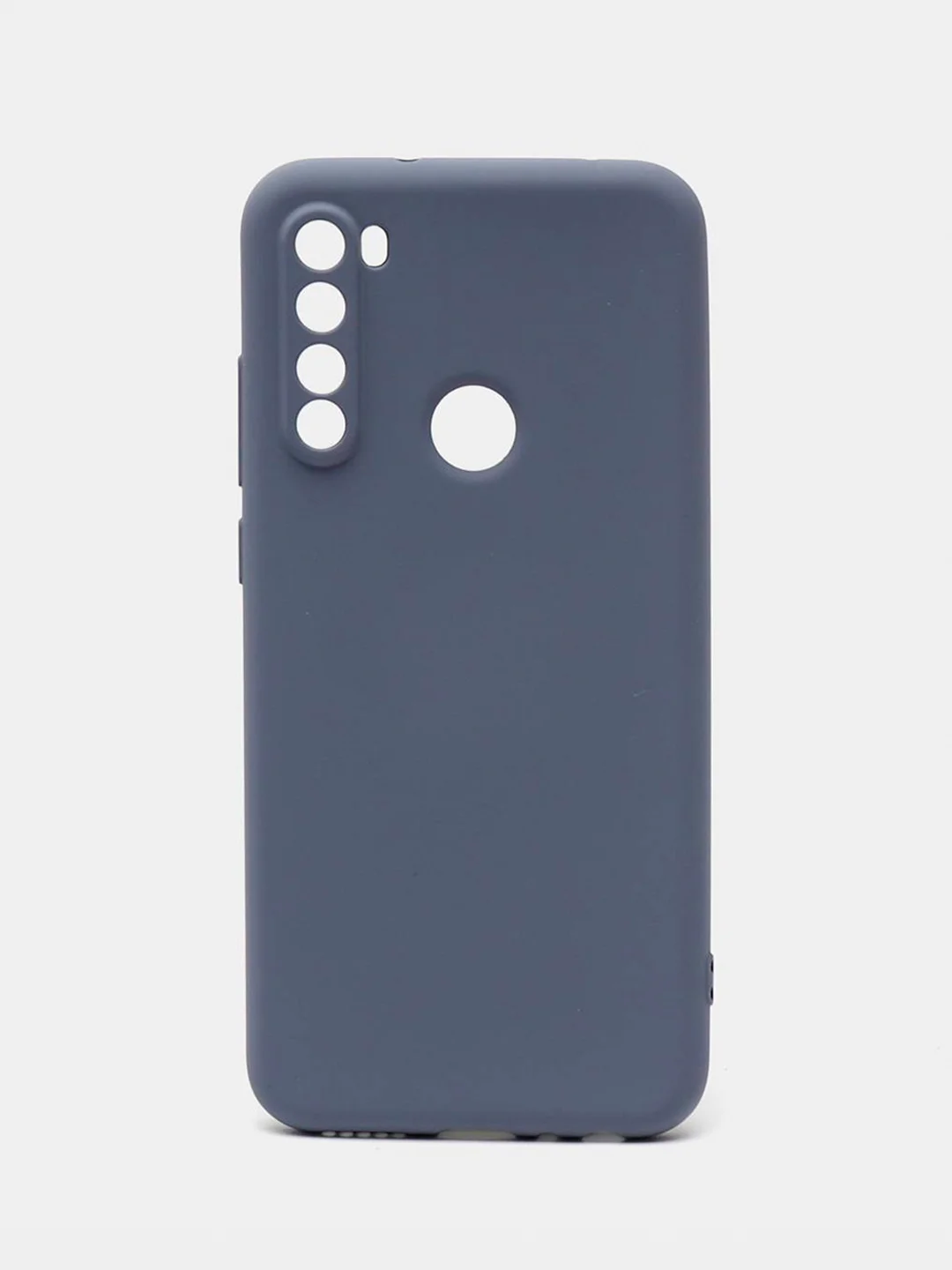 Синий чехол силиконовый для Xiaomi Redmi Note 8T ( Редми нот 8т) с бархатной подкладкой
