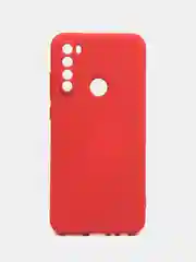 Коралловый чехол силиконовый для Xiaomi Redmi Note 8T ( Редми нот 8т)  с бархатной подкладкой