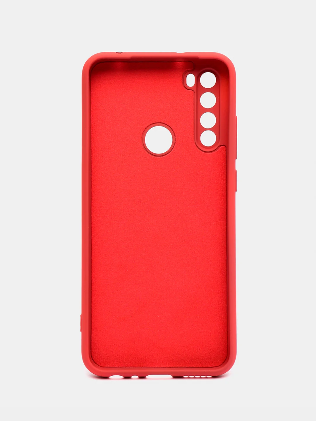 Коралловый чехол силиконовый для Xiaomi Redmi Note 8T ( Редми нот 8т) с бархатной подкладкой
