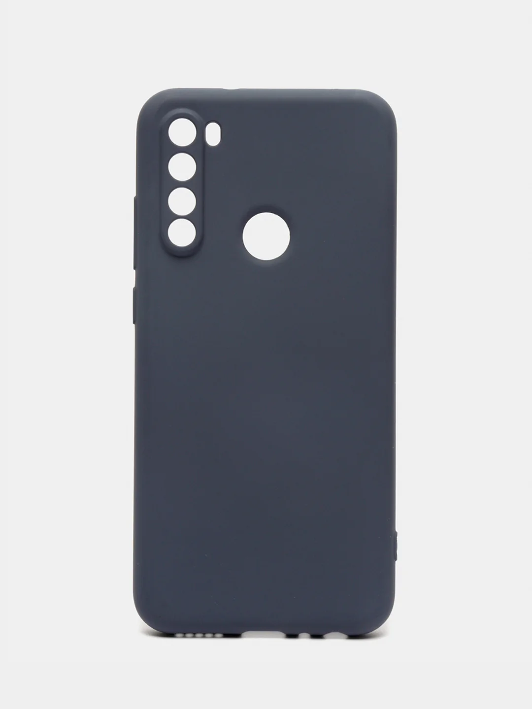 Серый чехол силиконовый для Xiaomi Redmi Note 8T ( Редми нот 8т) с бархатной подкладкой
