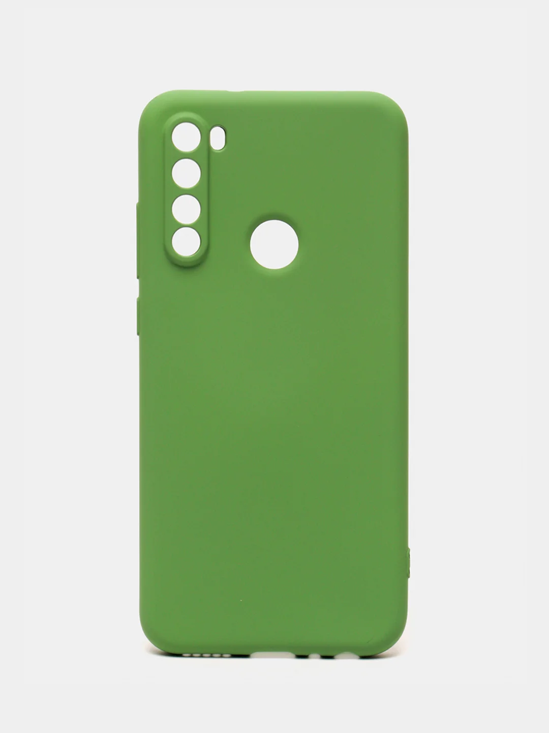 Лесной зеленый чехол силиконовый для Xiaomi Redmi Note 8T ( Редми нот 8т) с бархатной подкладкой