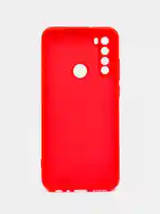 Красный чехол силиконовый для Xiaomi Redmi Note 8T ( Редми нот 8т)  с бархатной подкладкой